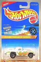 1996 Hot Wheels #384 Flamethrower Series &#39;57 T-BIRD White Pink-Tampo 4TrunkFlame - £7.86 GBP