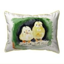 Betsy Drake Chicks Large Indoor Outdoor Pillow 16x20 - £37.60 GBP
