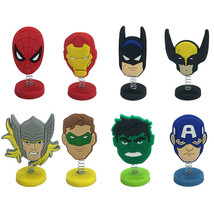 Avengers Super Heros Birthday Cake Toppers  1/4&quot;X 1-1/2&quot; ( 8- pc Set ) - $10.99