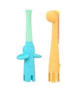 Sensory Silicone Baby Tube Teethers, Elephant and Giraffe, 2 Pack - €22,73 EUR