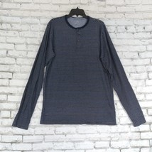 Jack Threads Mens T Shirt Size 2XL Blue Striped Long Sleeve Comfort Cotton - £12.75 GBP