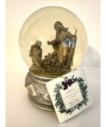 Christmas Nativity Scene Musical Snow Globe 7&quot; Ridgefield Home With Orig... - $19.05