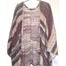 Free People Draped Open Front Relaxed Bohemian Sweater Vest Size Small - $40.85