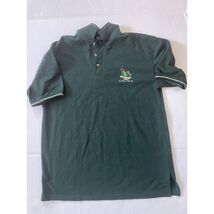 Aruba Vtg Polo Shirt Size Large Green Vacation Island Iguana Tropical - $13.94