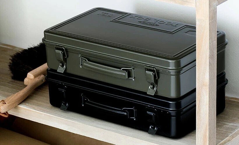 TOYO STEEL Tool Box Trunk Shape T-360 Moss Green Made in Japan Item image 13