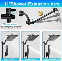 Shower Handheld, 10&quot; High Pressure Rainfall Shower Head With 2 Settings, Shower - £63.66 GBP