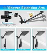 Shower Handheld, 10&quot; High Pressure Rainfall Shower Head With 2 Settings,... - £63.51 GBP