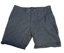 Quiksilver Straight Tapered Fit Men’s Shorts Blue Surf Cotton Size 36 - $22.80