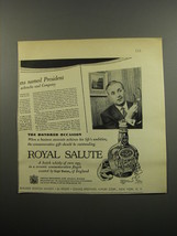 1955 Chivas Royal Salute Scotch Ad - The honored occasion - $18.49