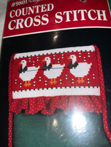 1986 Designs For The Needle Dmc Counted Cross Stitch Geese Sock New Stocking - £10.44 GBP