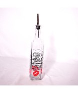 Oil Vinegar Glass Cruet Bottle Kitchen, Kiss the Cook, Lip Print, Delici... - £7.38 GBP