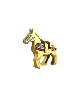 Movie Minifigure Golden Horse Animal Fast Shipping - $9.26