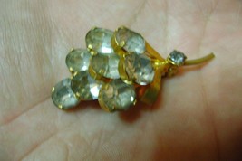vintage old golden pin Brooch czechoslovakia - $18.10