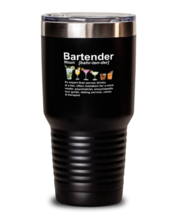 30 oz Tumbler Stainless Steel Insulated  Funny Bartender Definition  - £23.66 GBP