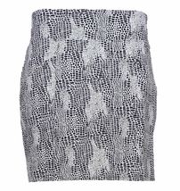 NWT IBKUL BLACK & WHITE PYTHON SNAKE GOLF TENNIS STRAIGHT SKORT - XS S L & XL  image 2