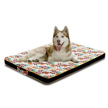Luxury Printed Canvas Dog Bed - Thick And Comfortable Pet Mattress - £26.86 GBP+