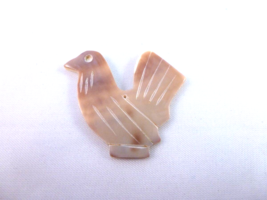 CARVED FETISH Animal  Mother of pearl  Chicken  BEAD   #chi21014 - £5.17 GBP