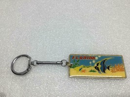 Vintage Us State Souvenir Key Ring Florida Usa Keychain Ancien Porte-Clés Fish - £6.79 GBP
