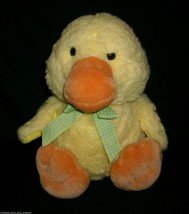 12&quot; Fao Schwarz Baby Yellow Duck Chick Stuffed Animal Plush Toy Lovey Easter - £22.41 GBP