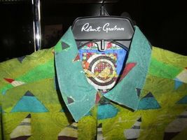 Robert Graham Sharpe Short Sleeve Shirt Size Medium image 4