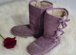 Ugg Girls Winter Boots Sz 1 Lavender Dusk - £11.83 GBP
