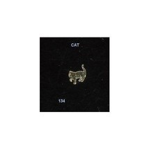 24K gp Nail CHARM Top Nail Art Gold Decoration  CAT - $5.79