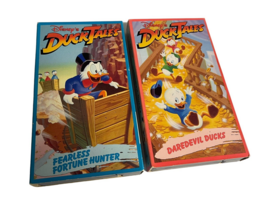Disney&#39;s Duck Tales 2 VHS Lot Fearless Fortune Hunter Daredevil Ducks Mo... - $16.00