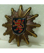 Vintage UK British Army 2&quot; Regimental Hat Crest (b) Gold &amp; Red Lion Ramp... - $229.23 MXN