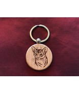New Personalized Keychain Abyssinian Cat Free Shipping - $27.24 CAD
