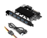 5 Ports USB 3.0 to Expansion Card-5 USB 3.0 Cards with 15-Pin SATA - $9.99