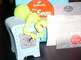 Hallmark Dr. Seuss Grinch Called Seuss Safe Figurine Mint With Box  - $59.39