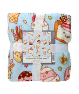 Girl&#39;s Sweet Treats Ice Cream and Cupcakes Minky Fleece Throw Blanket, 5... - $218.59 MXN