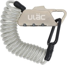 Ulac Piccadilly Ltd Mini Combination Cable Lock, Helmet Lock For Bike,, Silver - £33.56 GBP