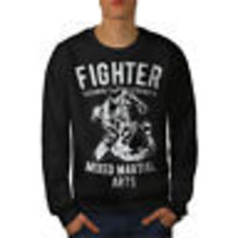Wellcoda Fighter Martial Art Mens Sweatshirt, MMA Casual Pullover Jumper - £23.67 GBP+