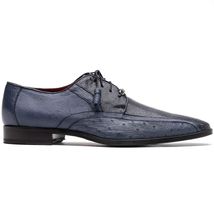 Lucca Stingray and Ostrich dress Derby's Tasseled Laces Shoes Navy image 2