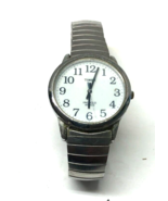 Timex 35mm INDIGLO TWG025400 Easy Reader Expansion Band Silver SS Watch SET - $188.16 MXN