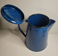 Blue Speckled Enamel Graniteware Coffee Pot image 5