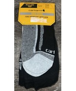 Carhartt Force ~ Mens 3-Pair Midweight Crew Socks Polyester Blend Black ~ L - $37.89 CAD