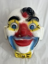 Vintage Clown Face 19&quot;x16&quot; old plastic Carnival Circus Amusement Park Germany - £340.37 GBP