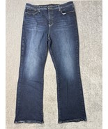 Lucky Brand Jeans Womens 20 / 35R 37x31 Blue High Rise Boot Bianca Whisk... - $27.71