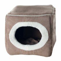 Cat Hide Out Cube Bed 13 X 12 Inch Removable Pillow Makes Cat Feel Safe - £30.29 GBP
