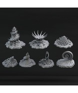 3D Printed Fantastic Plants and Rocks Ocean Sea Terrain Set 28mm - 32mm D&amp;D - $28.75 CAD+