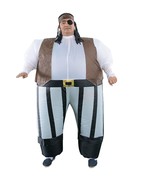Inflatable Fun Friendly Pirate Suit Costume Halloween or Cosplay - £30.66 GBP