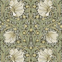 William Morris Haokhome 94028-1 Vintage Floral Wallpaper Peel And Stick - $39.92