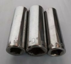 K-D 12 Point  Deep Sockets 9/16" 5/8", 1/2" Made in USA Set of 3 image 2