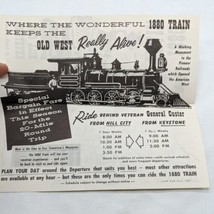 1966 1880 Train Hill City Keystone South Dakota Travel Brochure - £19.93 GBP