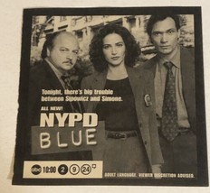 NYPD Blue Tv Guide Print Ad Dennis Franz Jimmy Smits TPA15 - £4.66 GBP