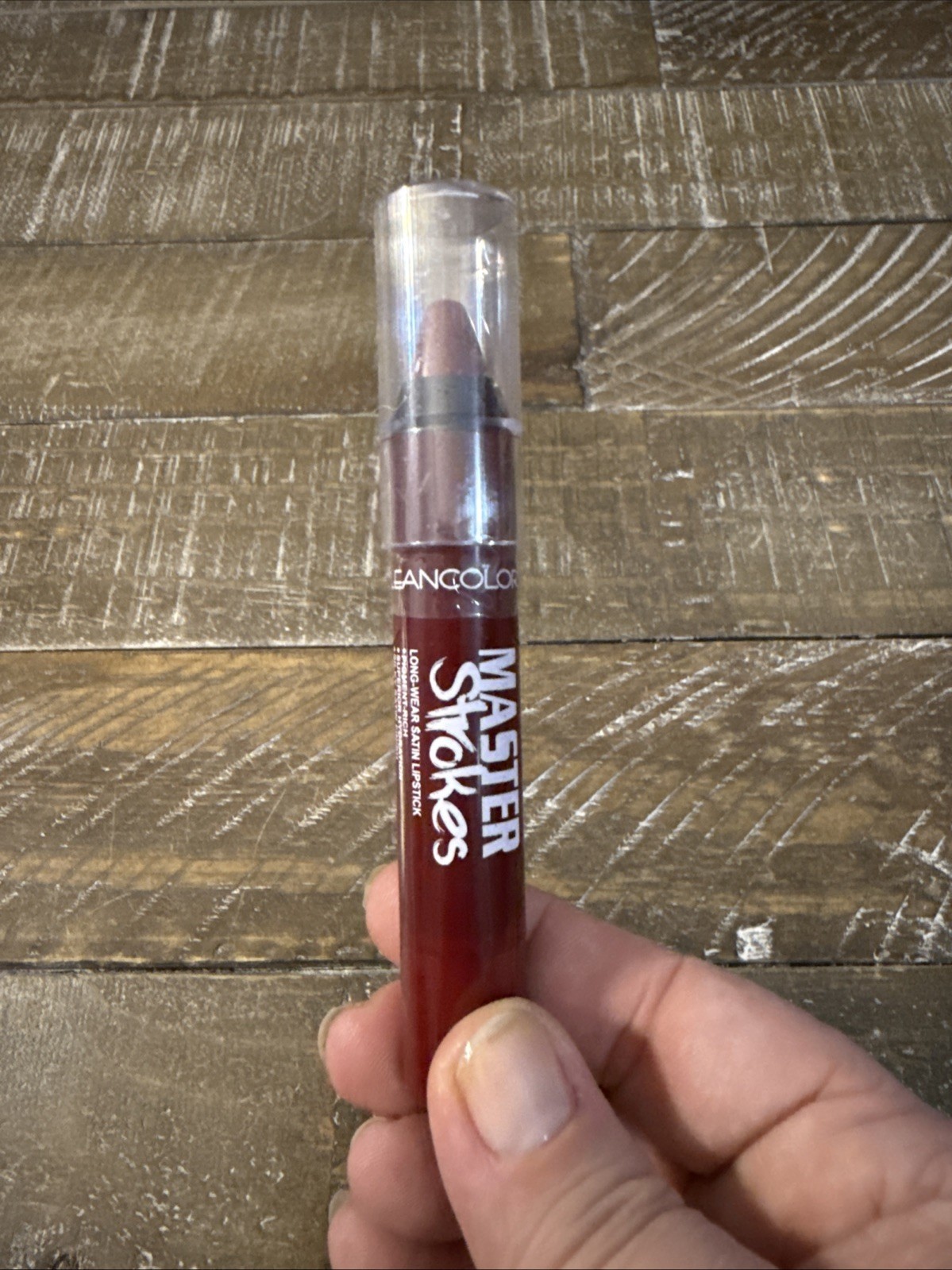 Klean Color Master Strokes Long Wear Satin Lipstick Brick Red - $7.80