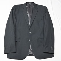 Egara 44R Black Stripe Slim Fit Wool Mens Blazer Suit Jacket Coat - $34.99