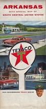 1964 ARKANSAS With Special Map of South Central United States TEXACO Touring Map - £8.62 GBP